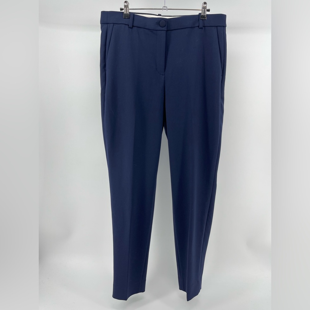 J. Crew High-Rise Cameron Trouser Ankle Pants in Navy Blue, Women's 14 Tall - Picture 2 of 9